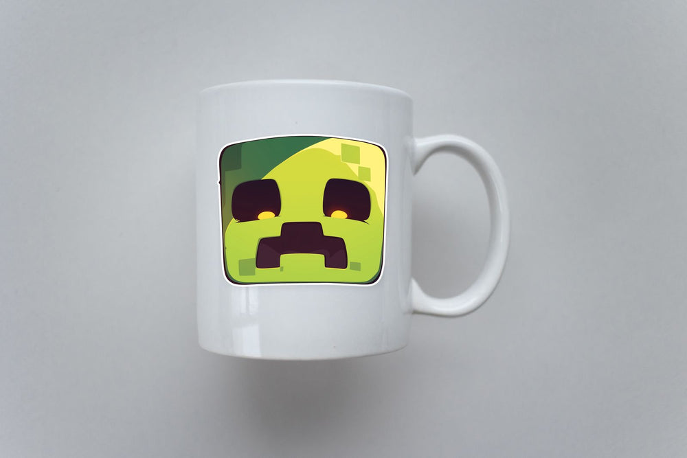 Minecraft Sad Creeper Cute Sticker