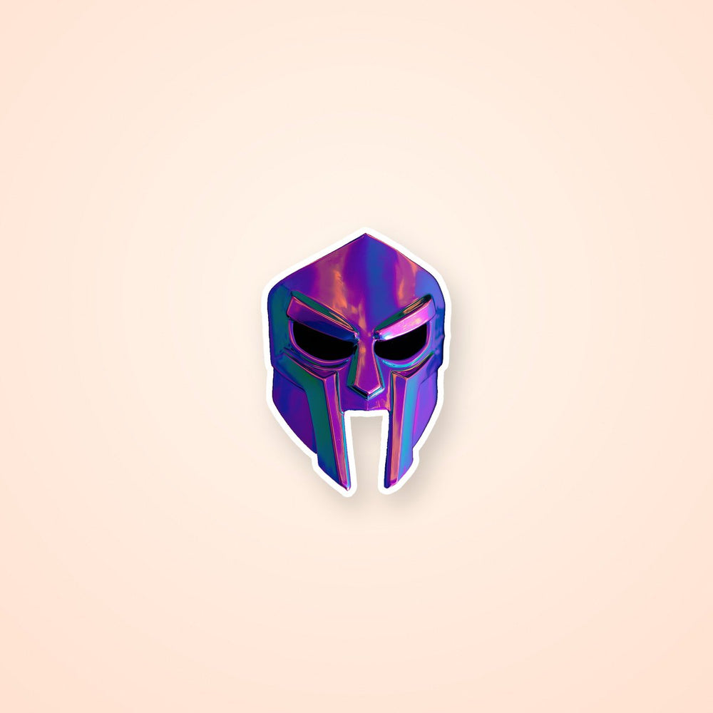 Mf Doom Chrome Mask Hip-Hop Icon Sticker