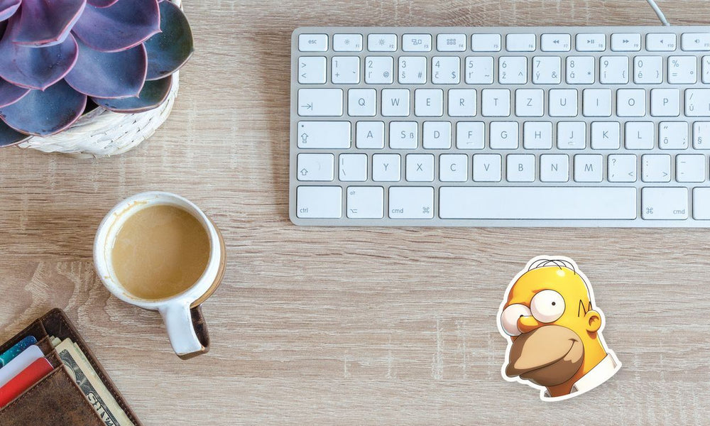 Homer Simpson Cute Head Sticker
