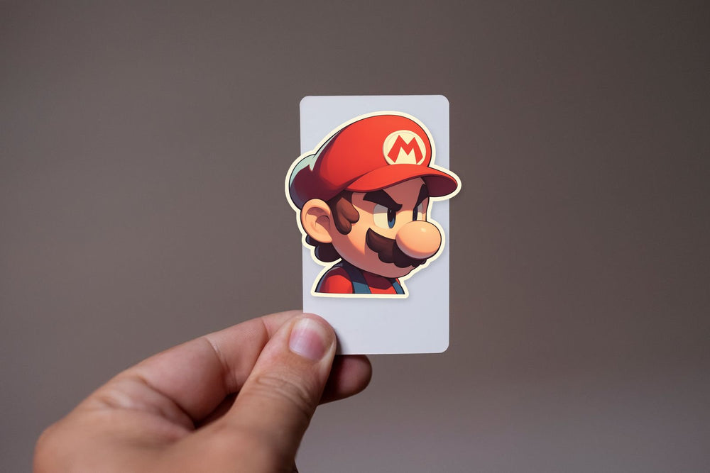 Super Mario Bros Mario Serious Look Sticker