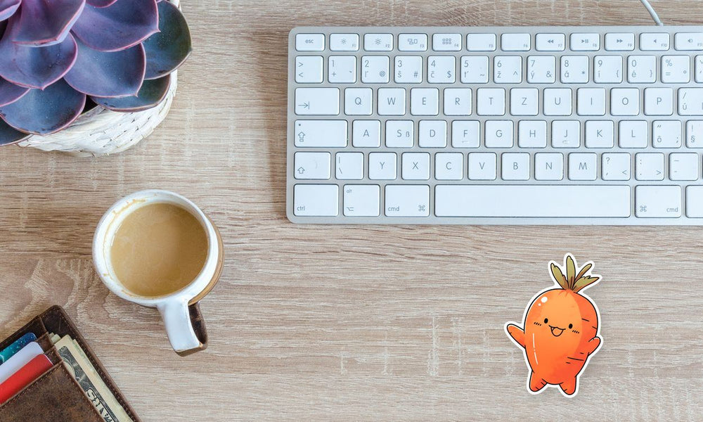 Cute Fat Carrot Sticker