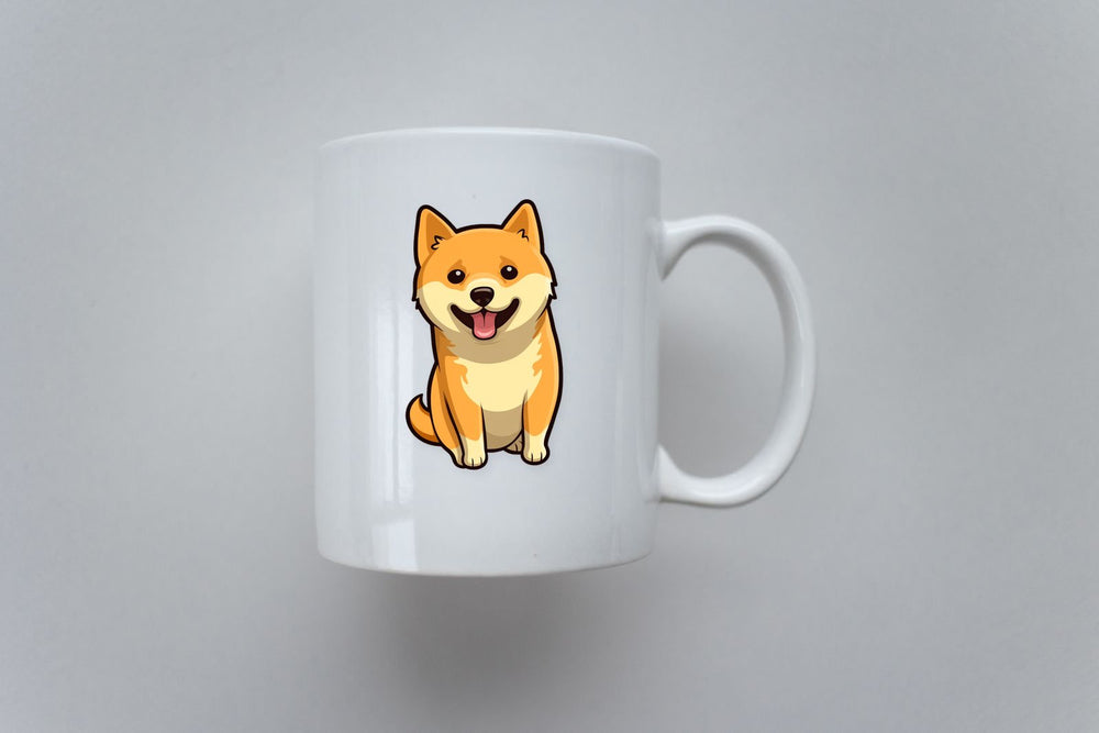 Cartoon Shiba Inu Dog Sticker