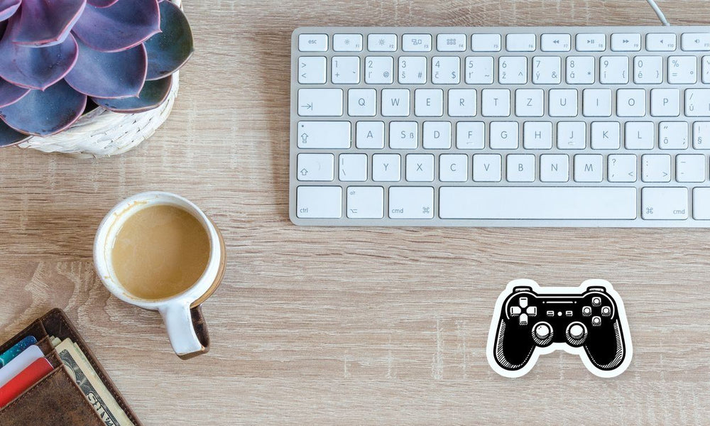 Gaming Controller Hand Drawn Sticker