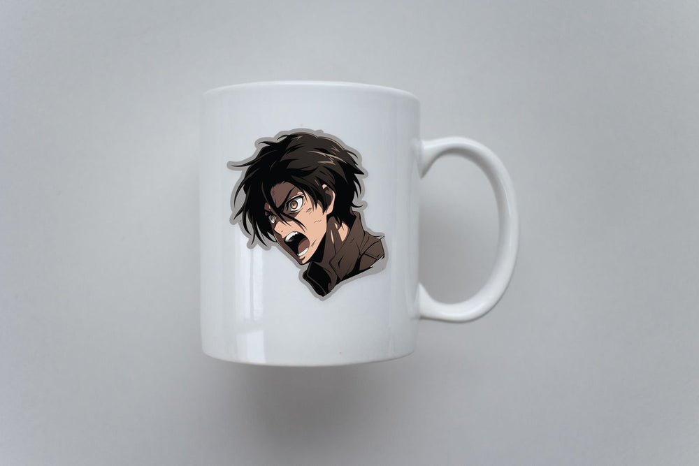 Aot Eren Jaeger Screams Sticker