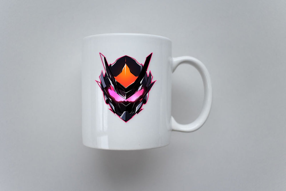 Black Cyberpunk Helmet Sticker