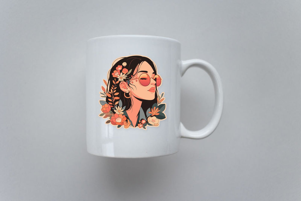 Vsco Girl Floral Sticker