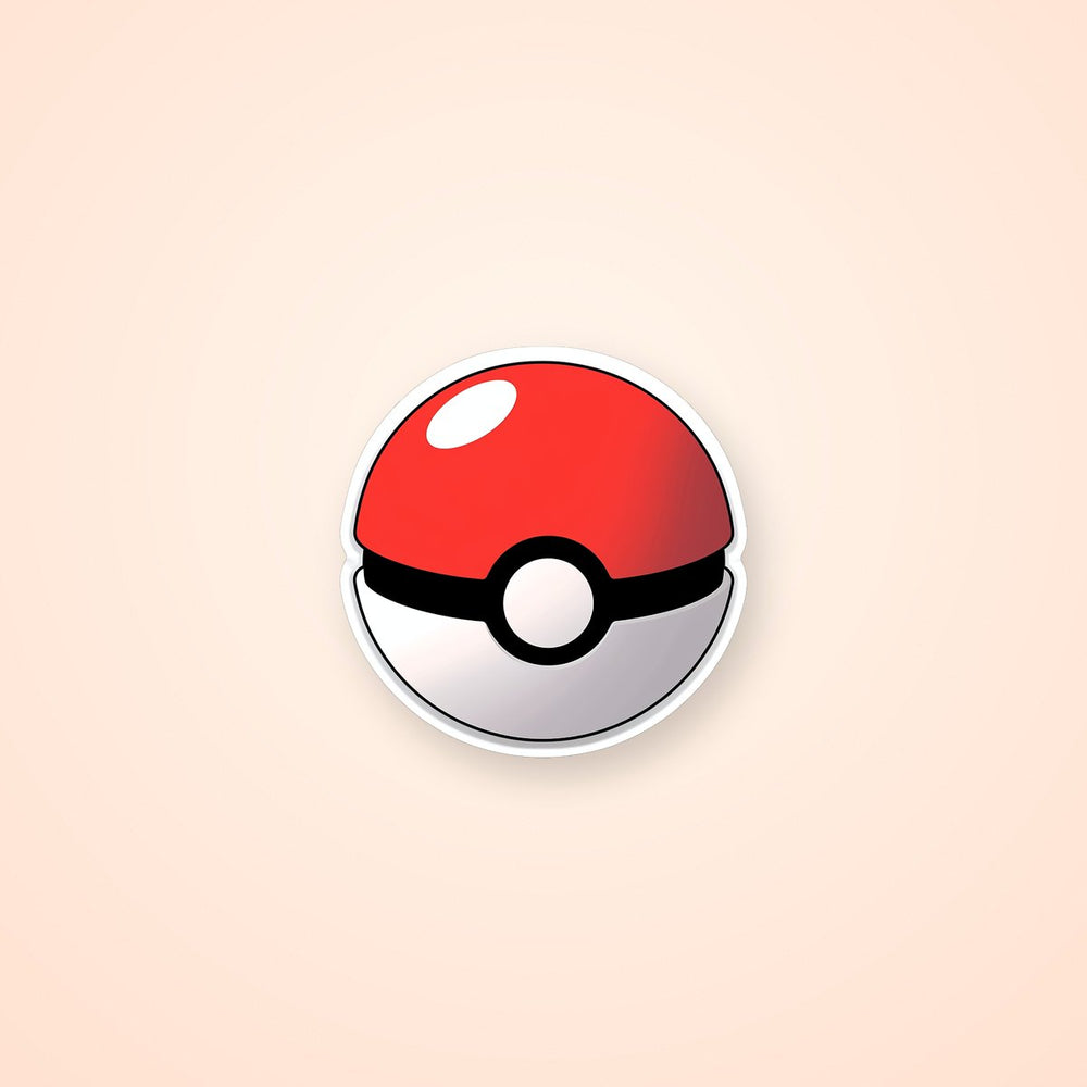 Cartoon Pokeball Sticker