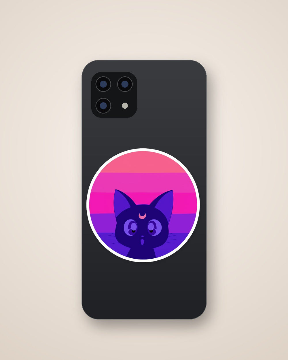 Luna Magical Cat Anime Sticker