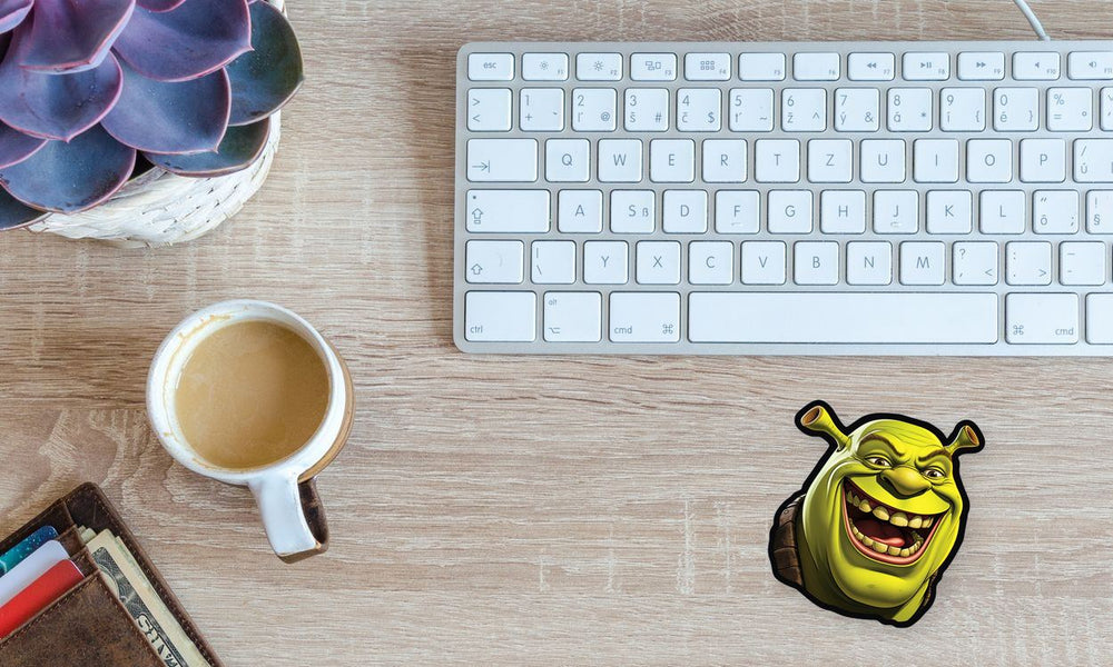 Funny Shrek Smiles Widely Sticker