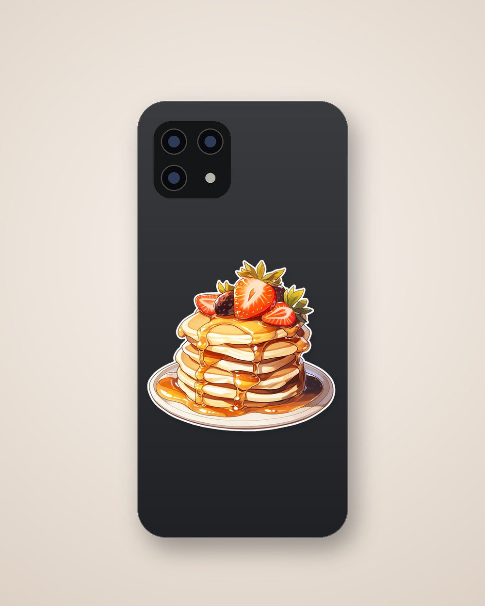 Pancakes with Strawberries & Honey Sticker