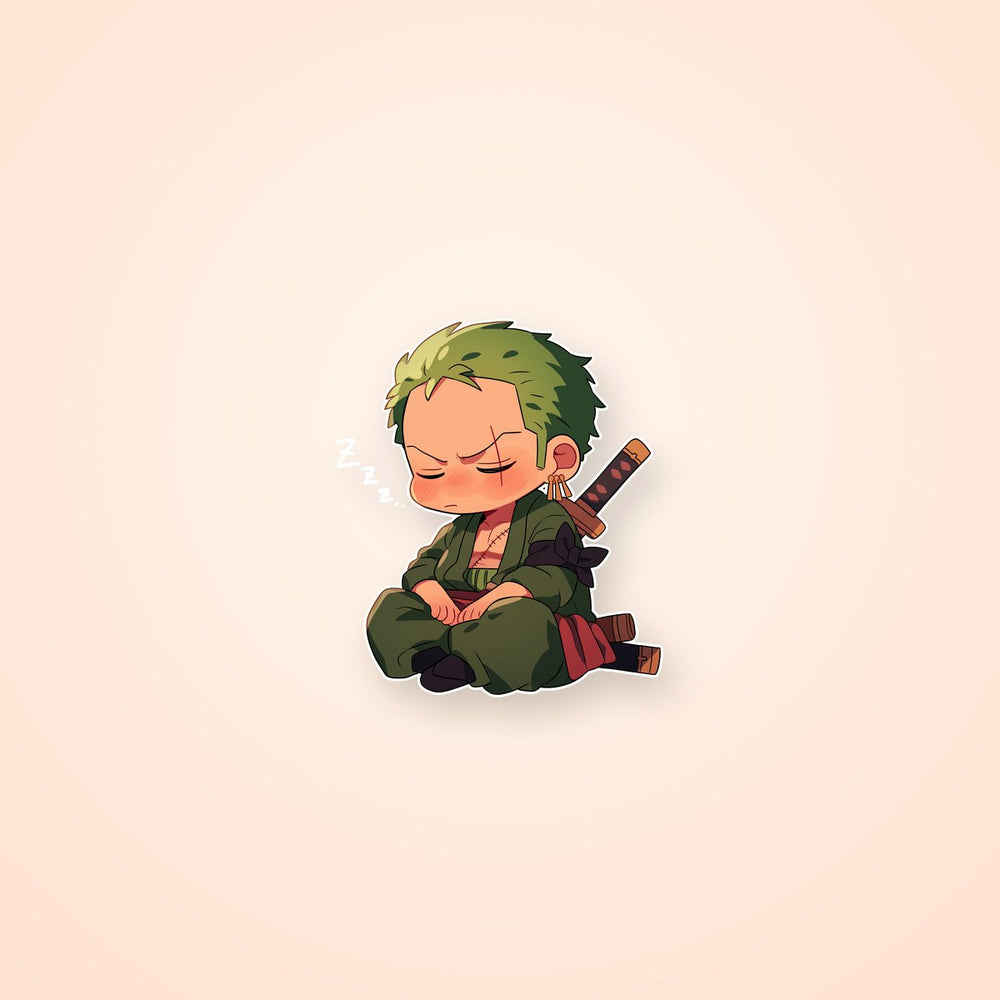 Zoro Sleeping Chibi One Piece Sticker
