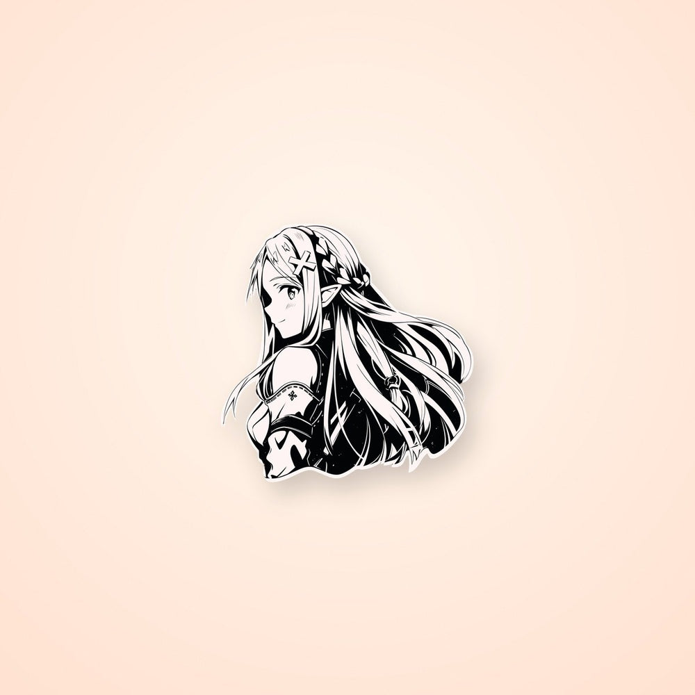 Cute Anime Girl Manga Sticker