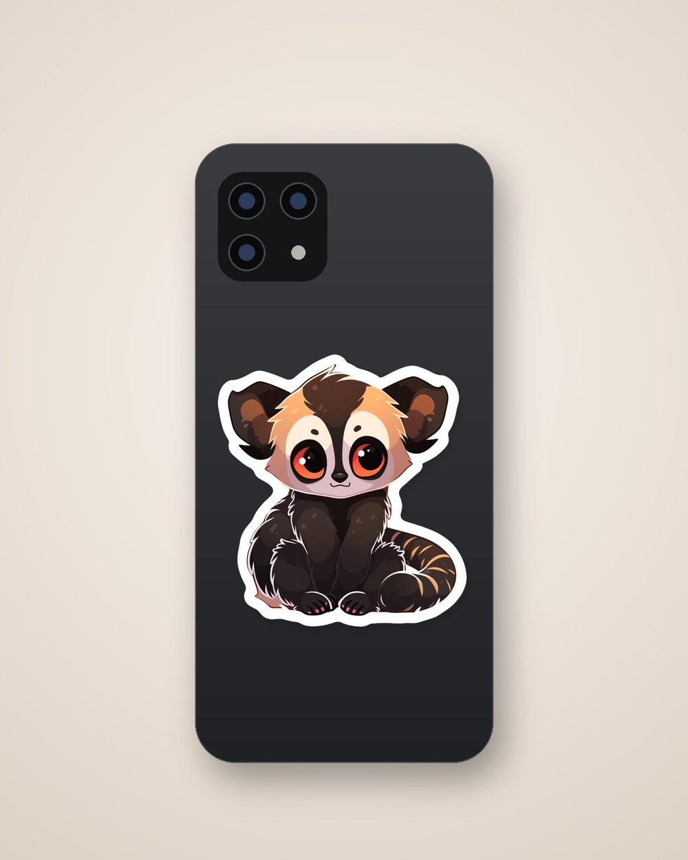 Cute Baby Lemur Sticker