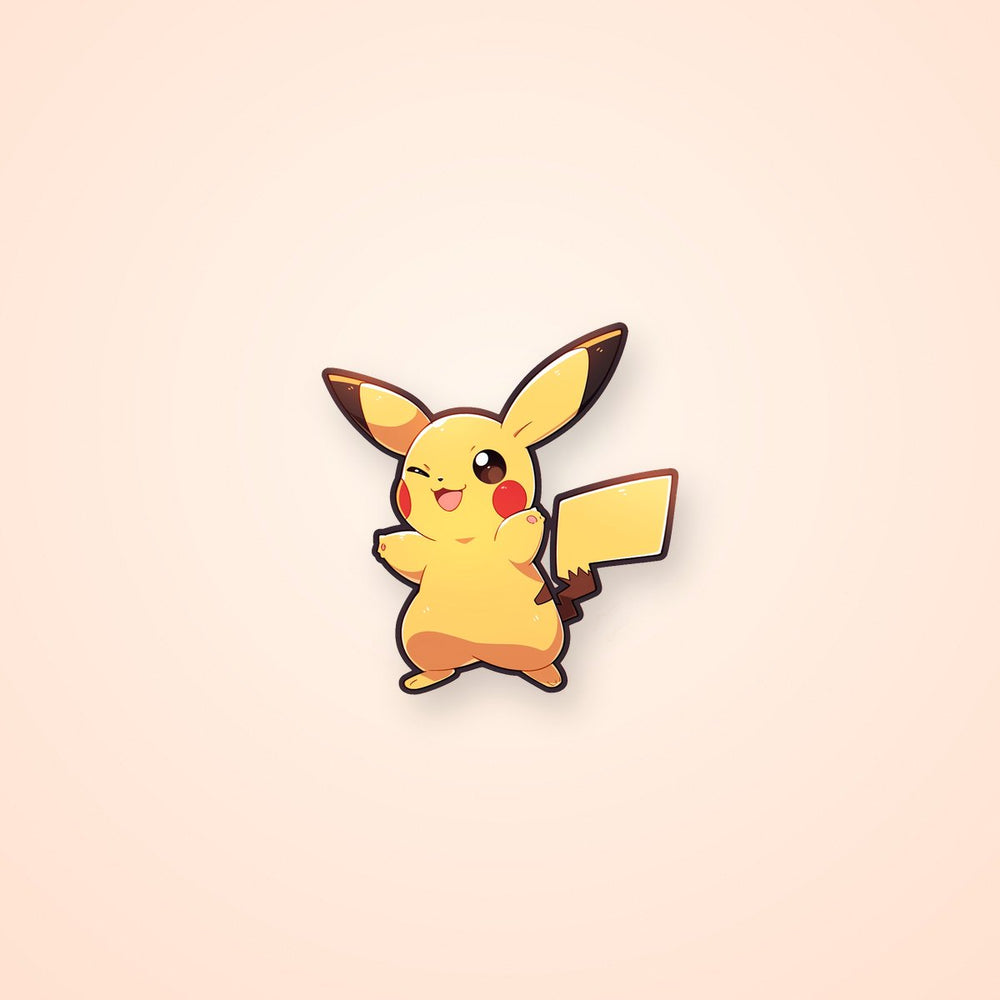 Pokemon Pikachu Winking Sticker