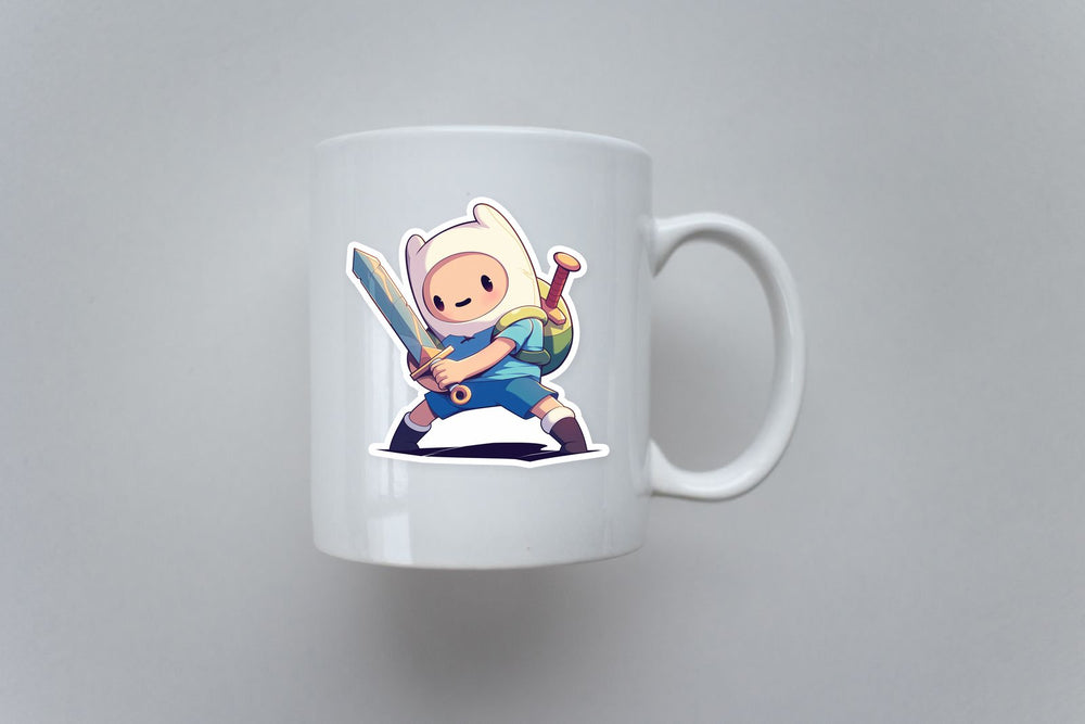Finn Adventure Time Cute Chibi Sticker