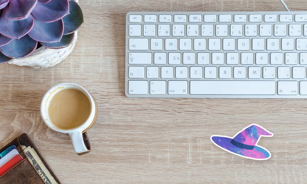 Galaxy Witch Hat Aesthetic Sticker