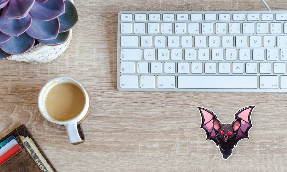 Scary Vampire Bat Sticker