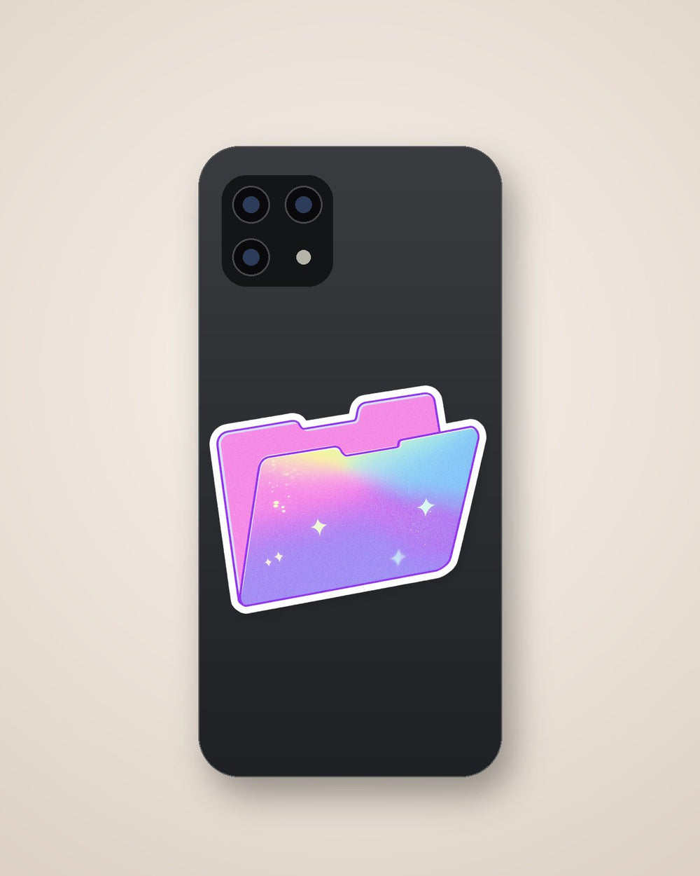 Pastel Rainbow Folder Sticker