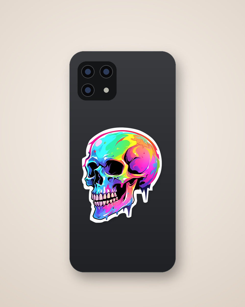 Halloween Colorful Skull Sticker