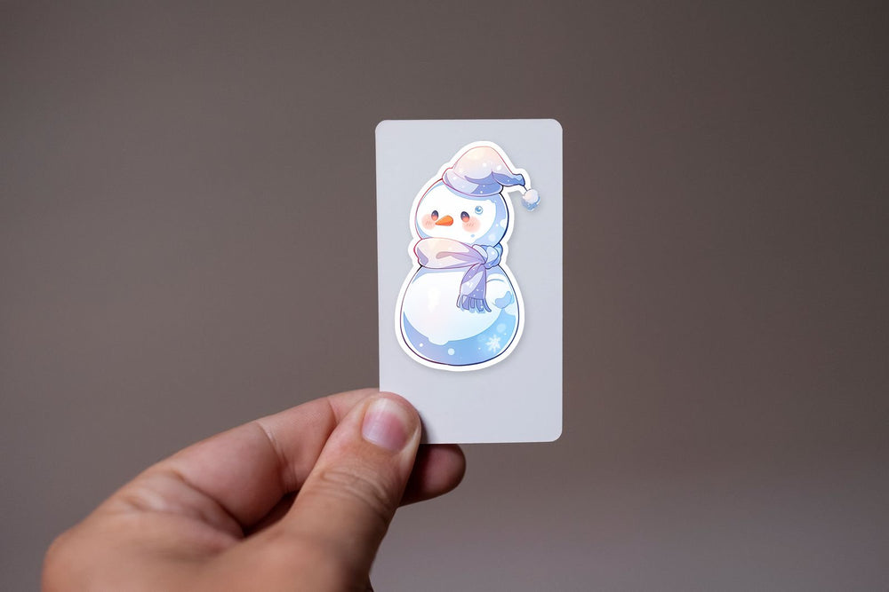 Snowman in Hat and Scarf Sticker