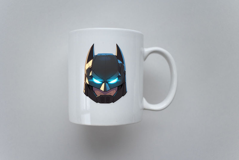 Stunning Batman Head Glowing Eyes Sticker