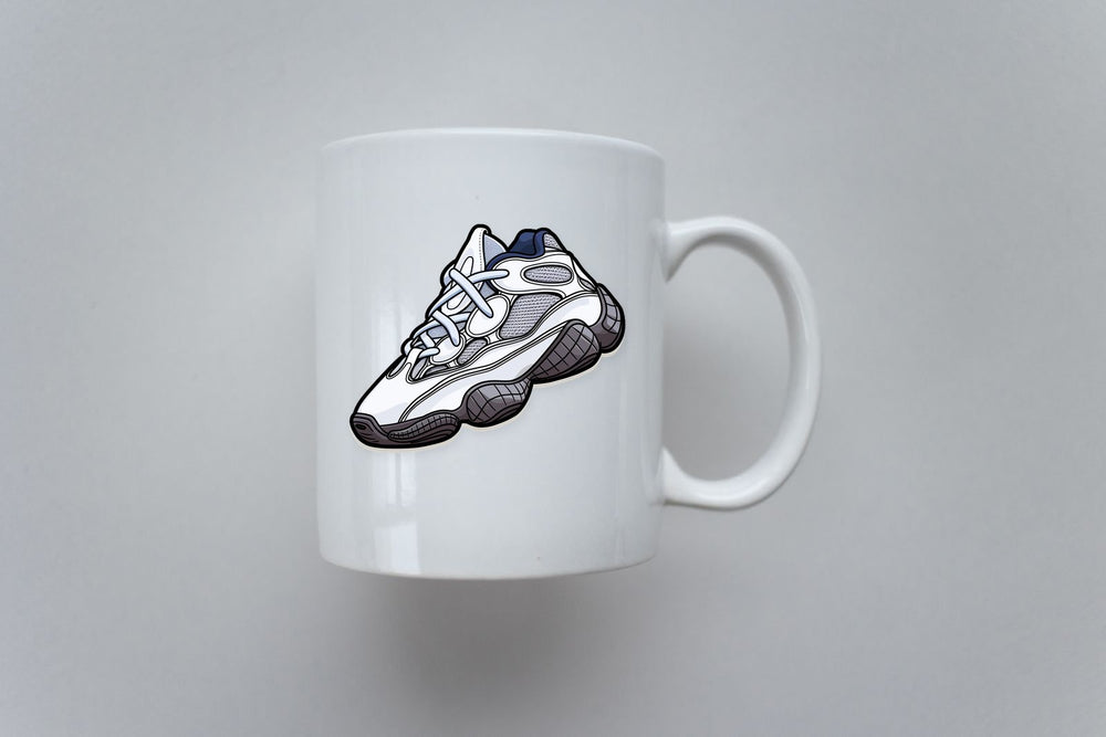 White Adidas Yeezy 500 Sticker