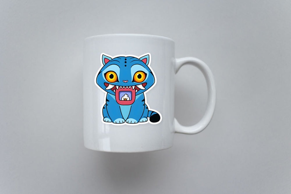 Kpop Demon Hunters Derpy Tiger Cute Sticker