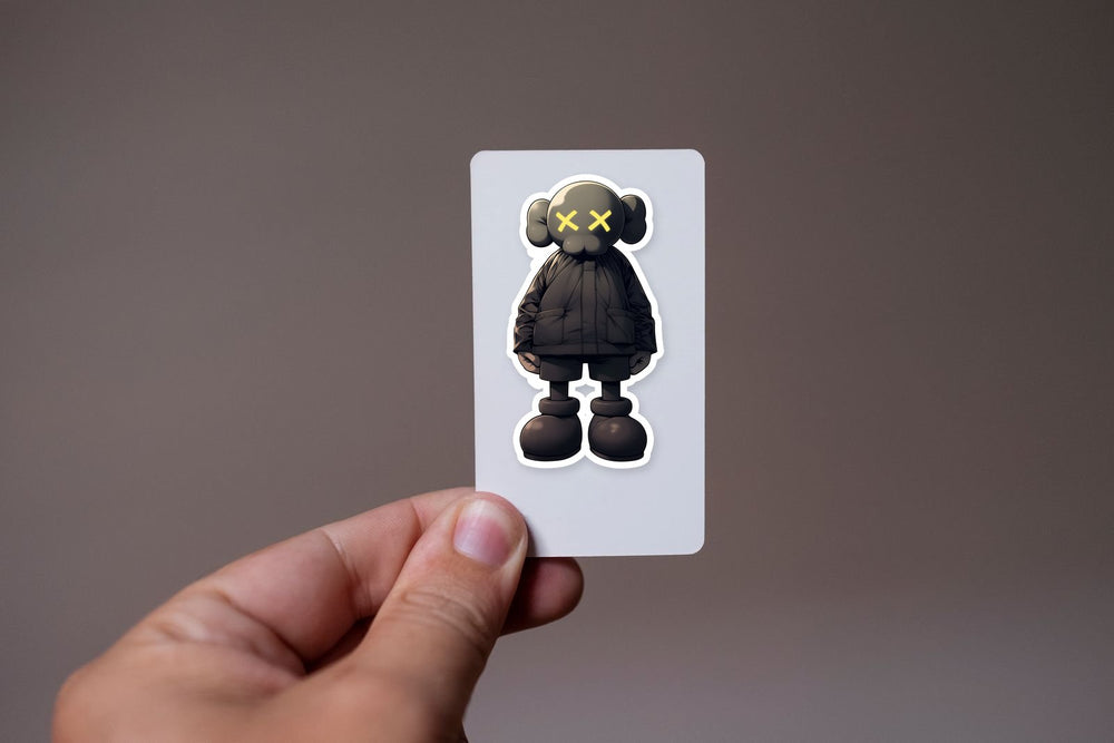 Kaws Black Hoodie Figure Sticker