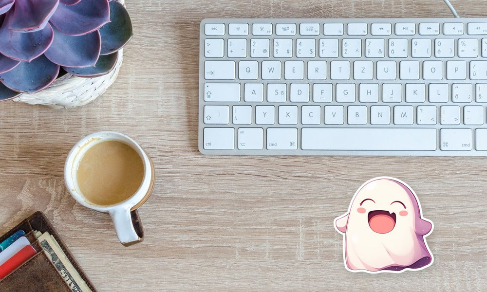 Happy Ghost Kawaii Sticker