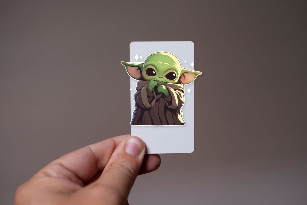 Baby Yoda Cute Galaxy Sticker