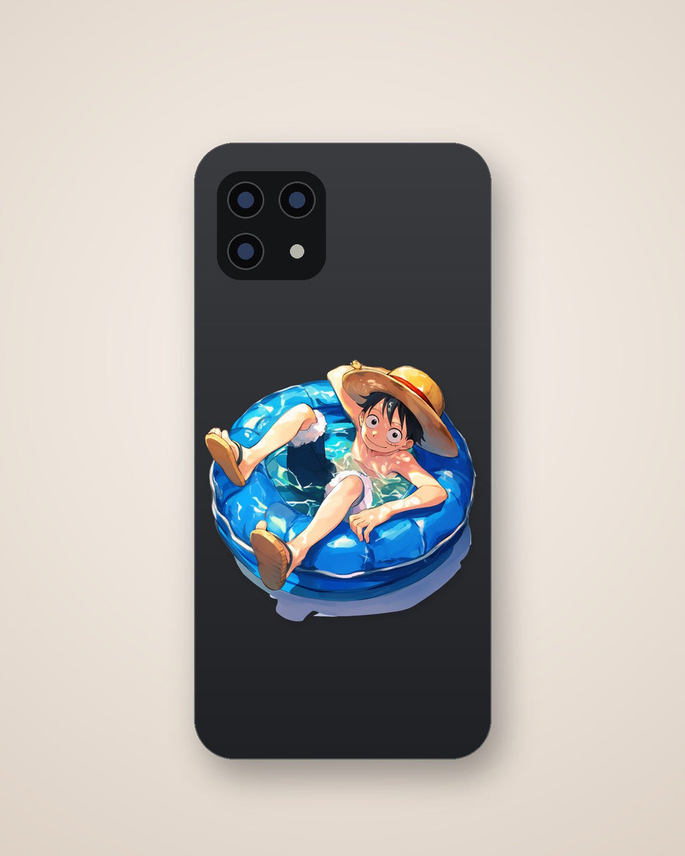 Luffy Blue Floatie Summer Sticker