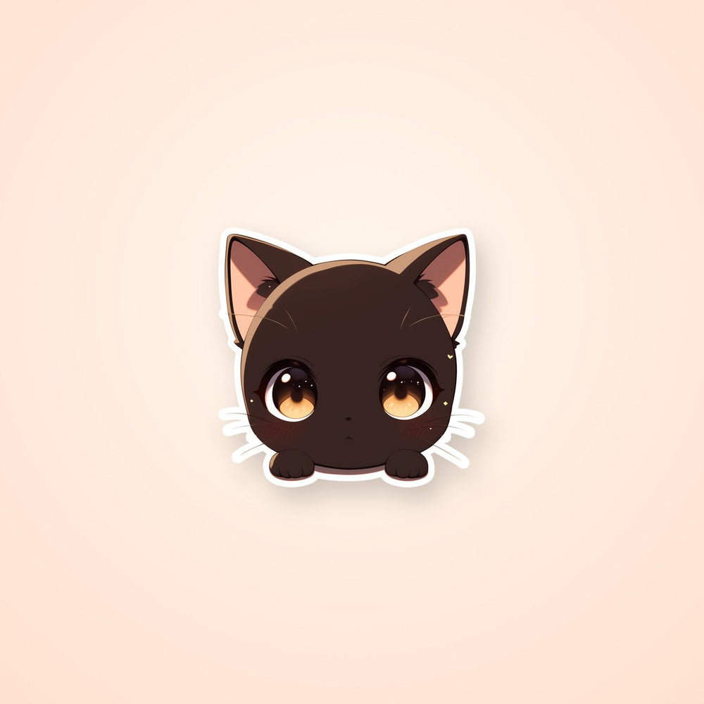 Cute Black Cat Sticker