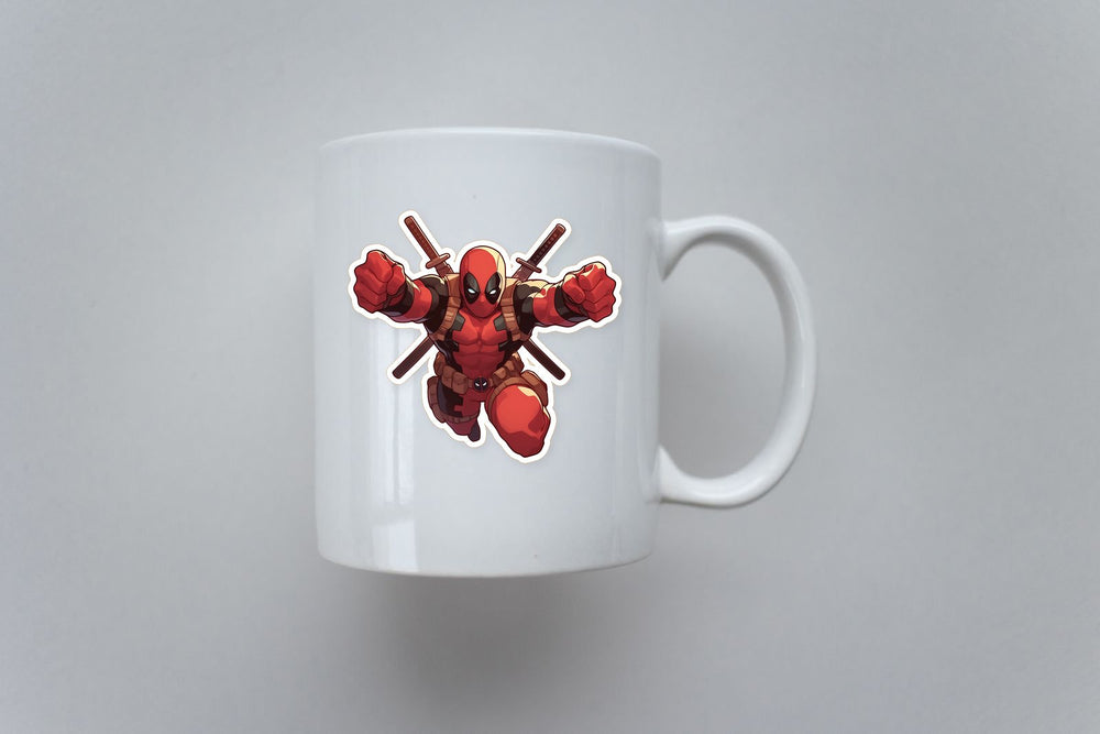 Deadpool Retro Comix Sticker