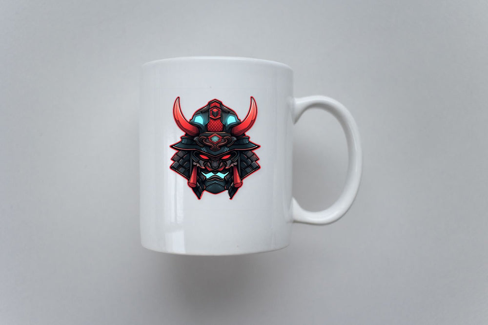 Demonic Samurai Red Stroke Sticker