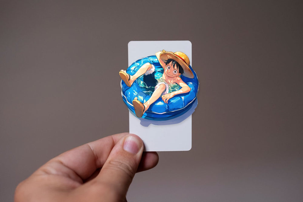 Luffy Blue Floatie Summer Sticker
