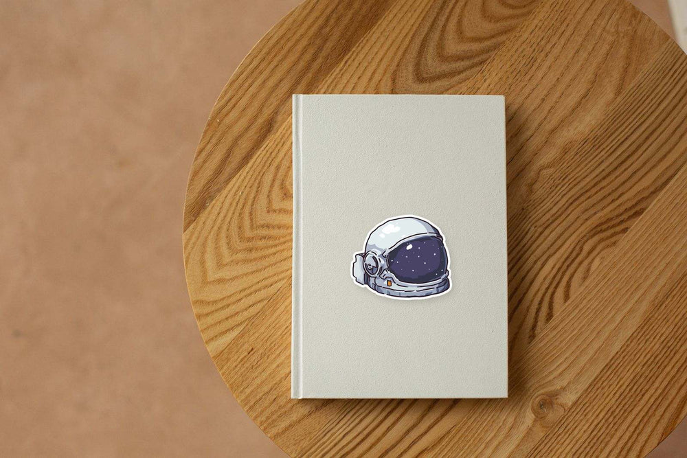 Cosmic Astronaut Helmet Sticker