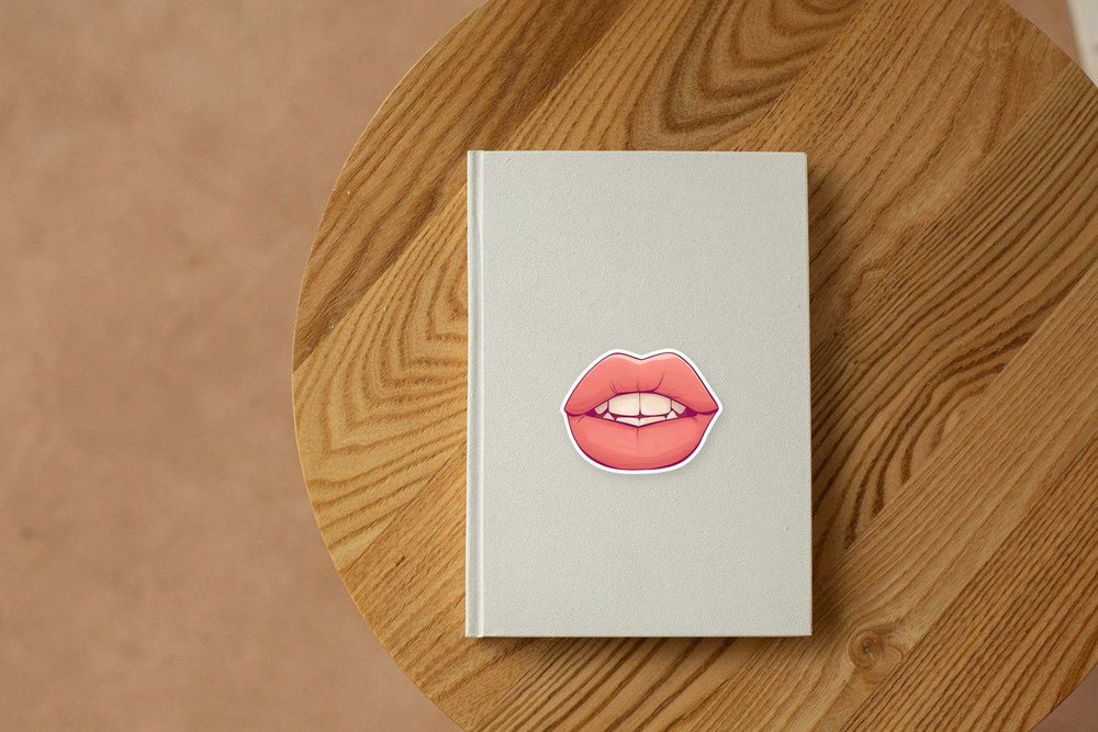 Biting Lips Baddie Aesthetic Sticker
