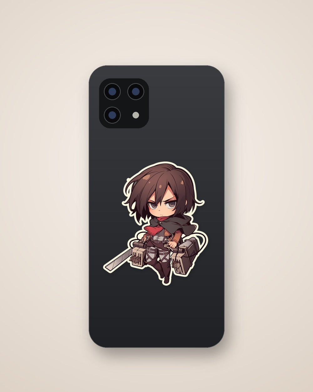 Attack on Titan Chibi Mikasa Sticker