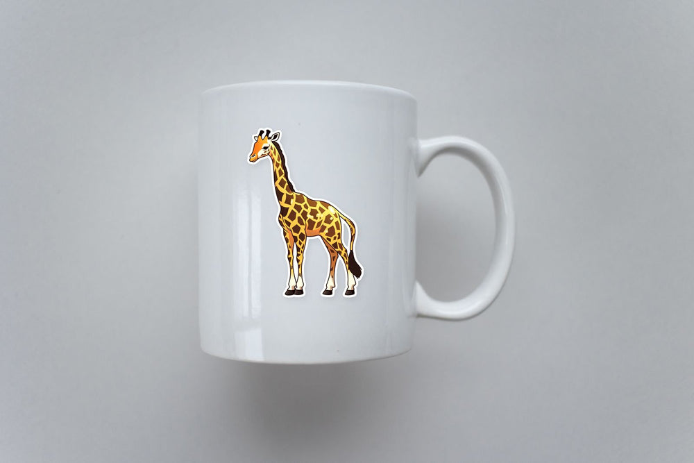 Aesthetic Giraffe Art Sticker