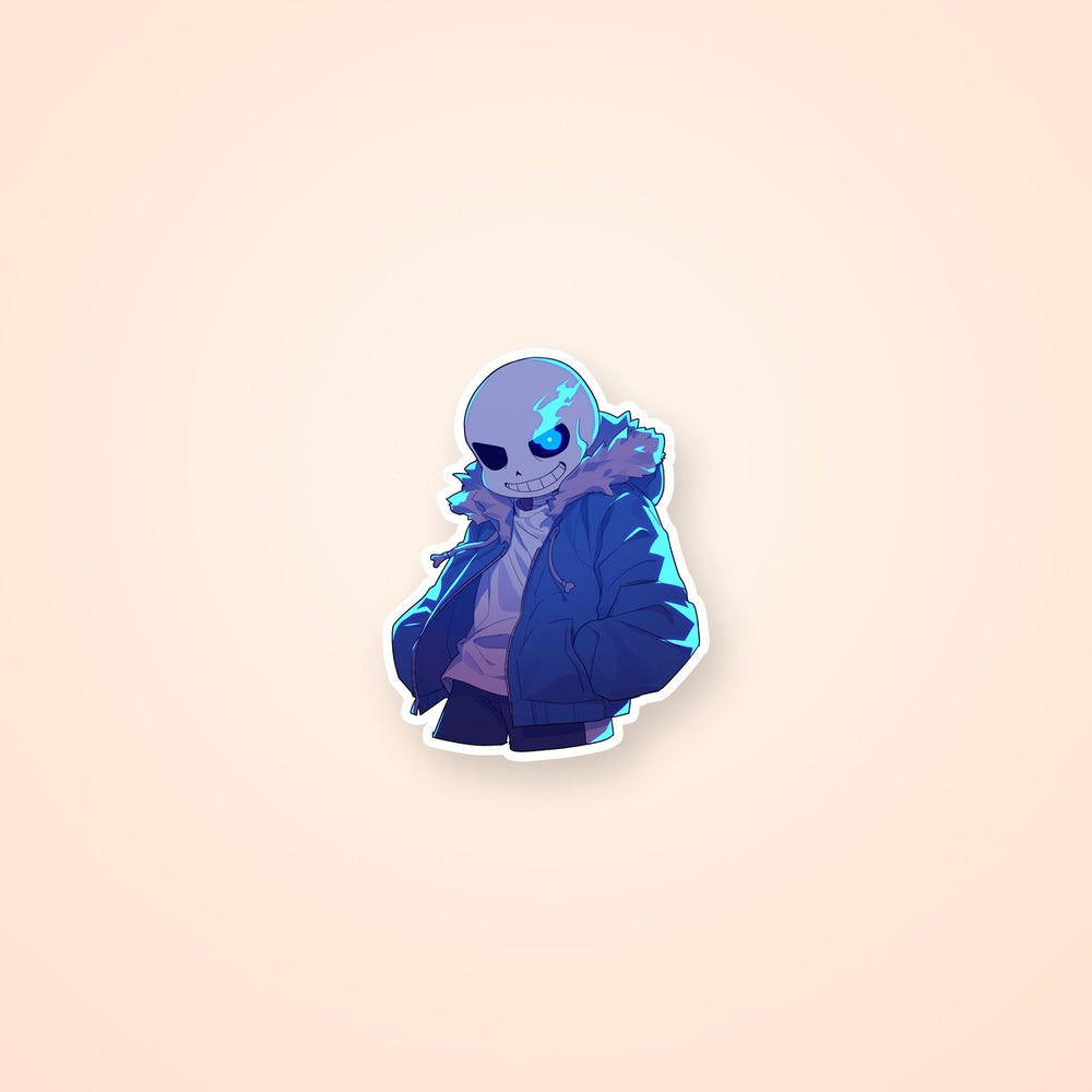 Undertale Sans Blue Flame Sticker