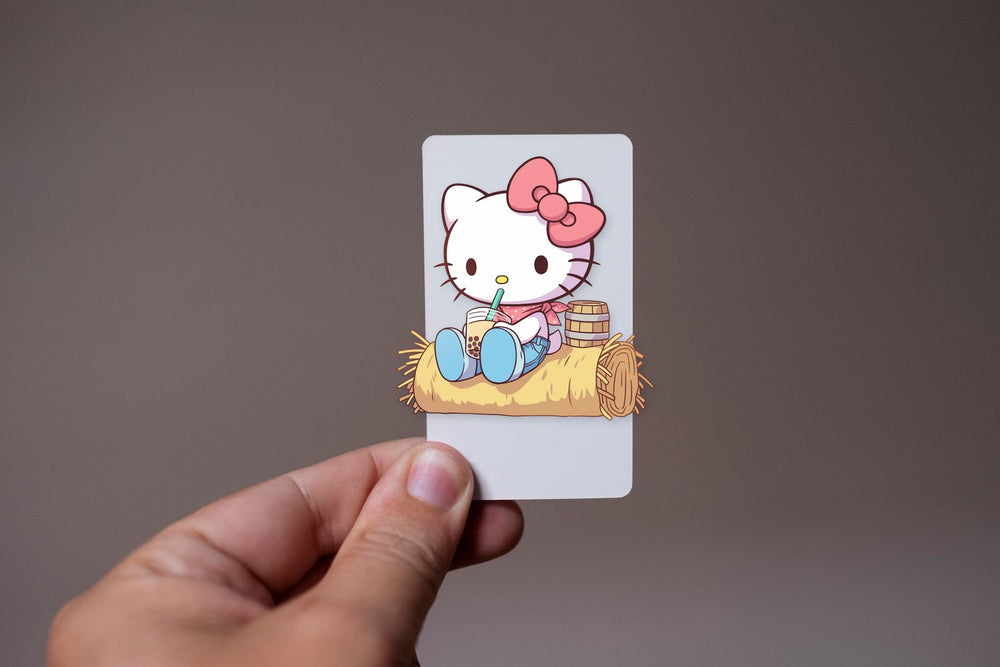 Hello Kitty Boba Cowgirl Hay Sticker