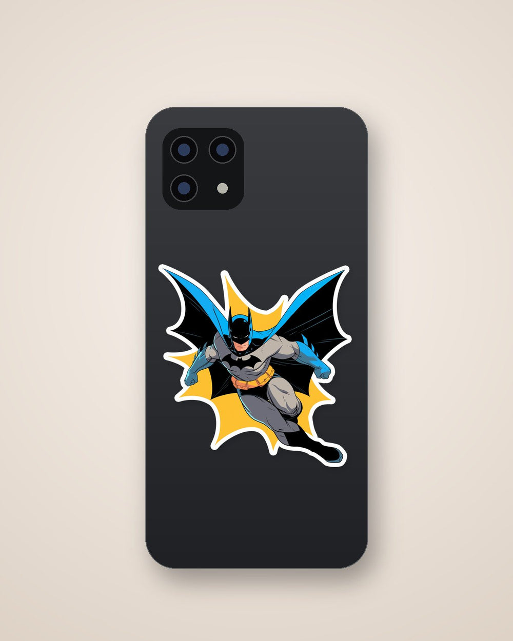 Batman Action Pose Comic Sticker