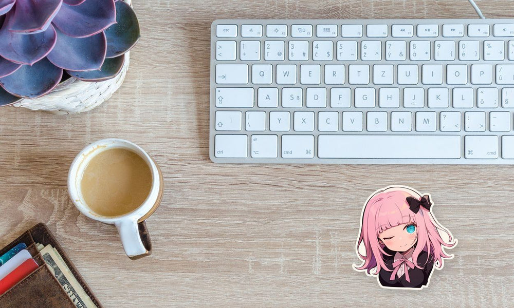 Fujiwara Chika Winking Sticker