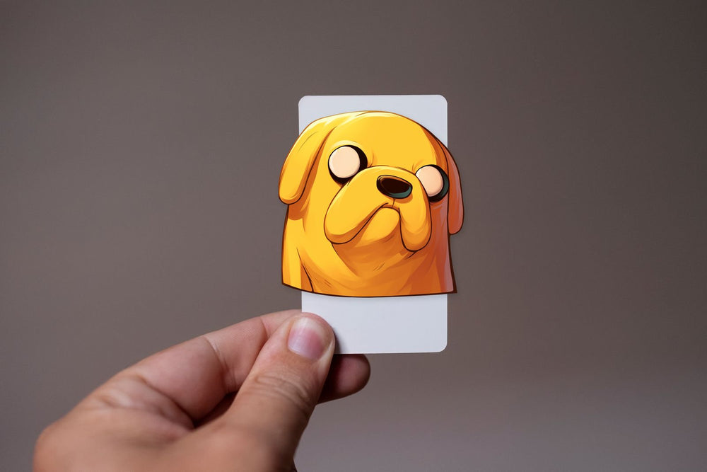 Surprised Jake the Dog Adventure Time Sticker