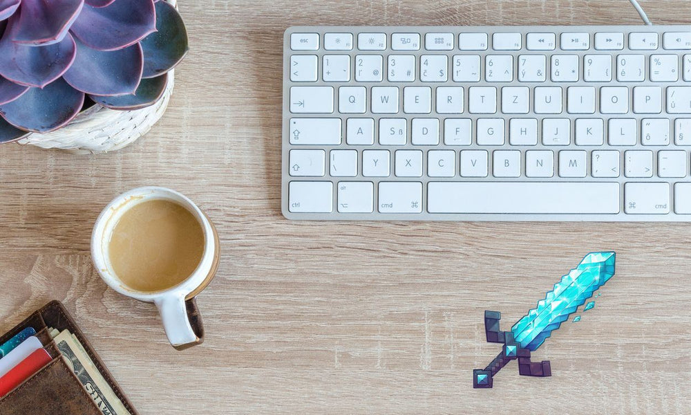 Cool Minecraft Diamond Sword Sticker