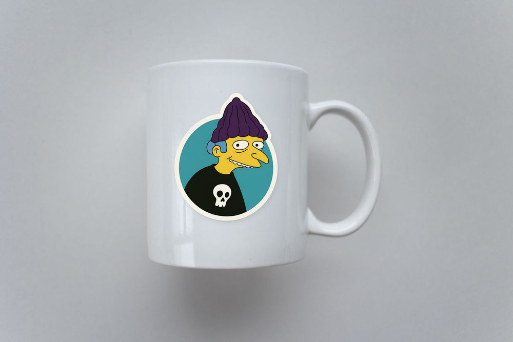 Mr Burns as a Jimbo Jones Simpsons Sticker
