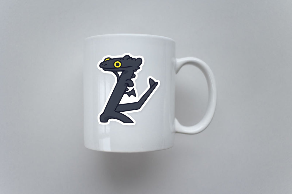 Chibi Toothless Dragon Meme Sticker