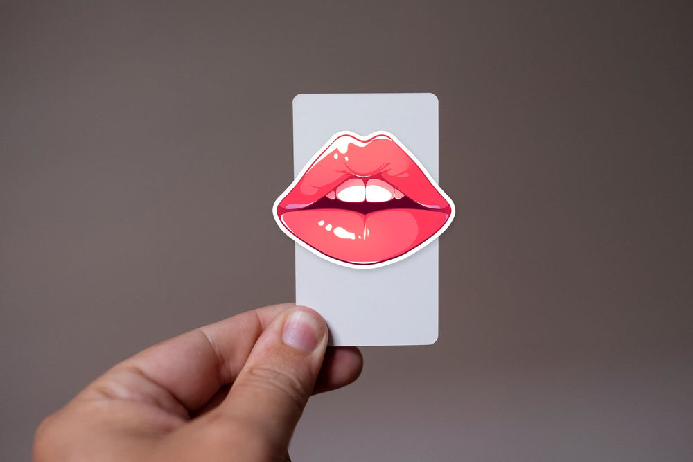 Juicy Pink Lips Sticker