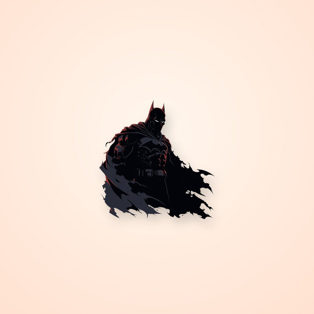 DC Batman Black Minimalist Sticker