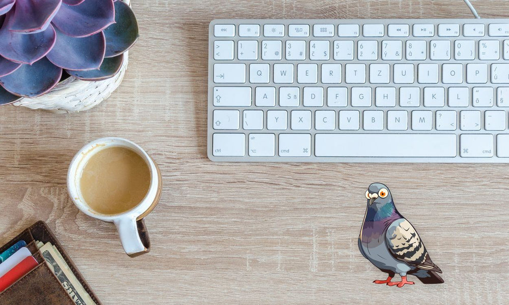 Funny Pigeon Look Sticker